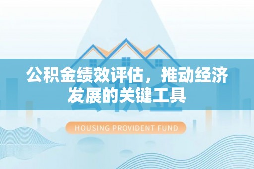荣县公积金绩效评估，推动经济发展的关键工具