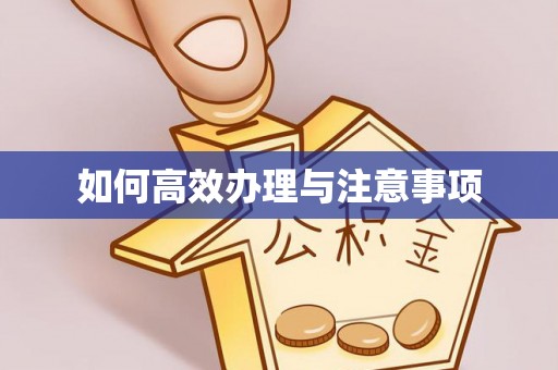 荣县如何高效办理与注意事项
