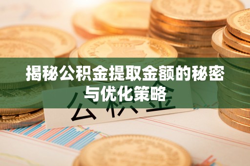 荣县揭秘公积金提取金额的秘密与优化策略