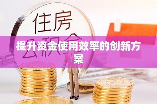 荣县提升资金使用效率的创新方案