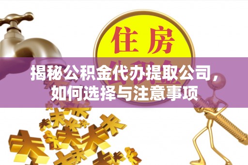 荣县揭秘公积金代办提取公司，如何选择与注意事项